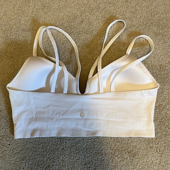 lululemon athletica Like a Cloud Strappy LL Bra B/C*Ribbed in white - Picture 3 of 3